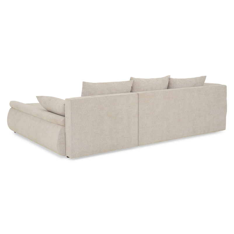 DIAZ Colțar extensibil, șezlong stânga/dreapta, ladă depozitare inclusă, stofă