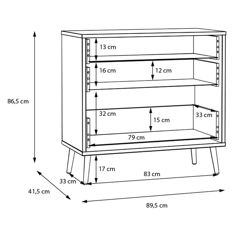 EASYKLIX Comodă 3 sertare
