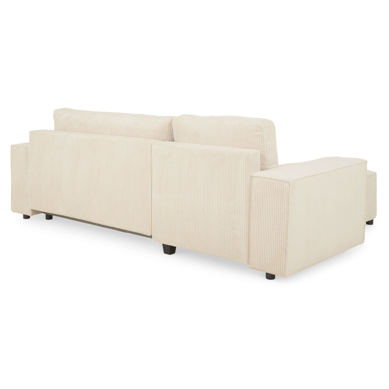 AINE Colțar extensibil, șezlong interschimbabil cu ladă depozitare, stofă