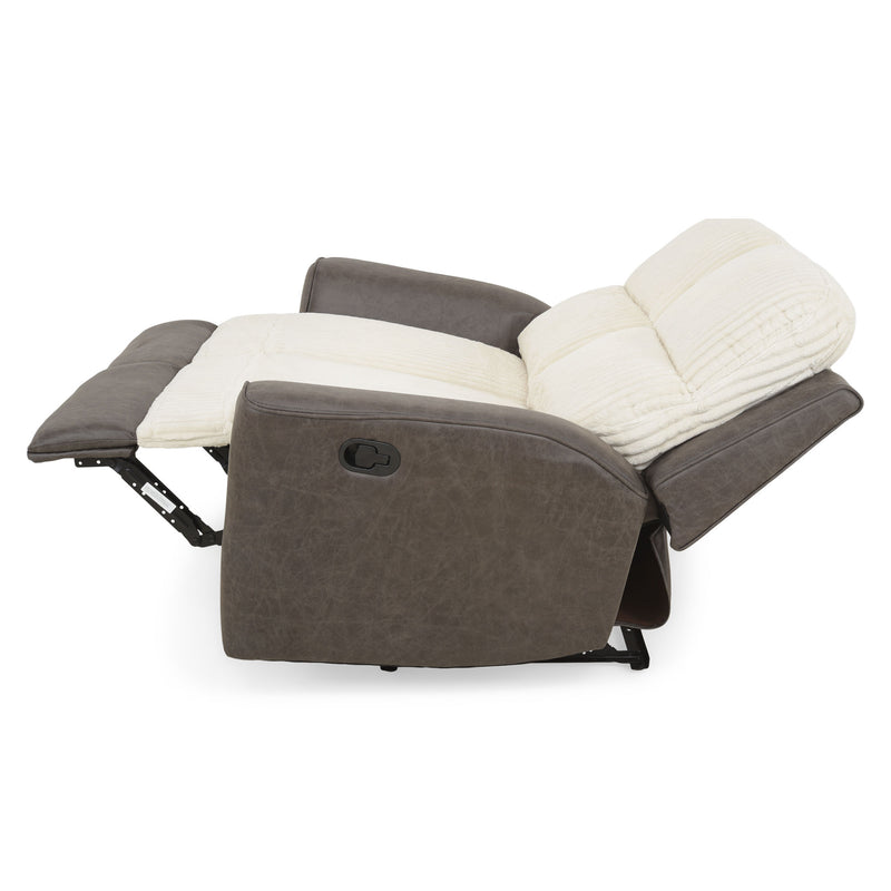 ARKANSAS Canapea 2 locuri, 2 reclinere manuale, stofă