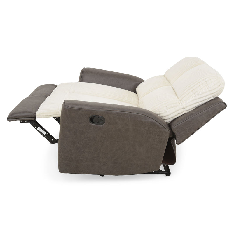 ARKANSAS Canapea 2 locuri, 2 reclinere manuale, stofă