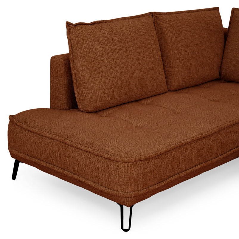 CHOLET Colțar extensibil, șezlong stânga/dreapta, ladă depozitare, stofă