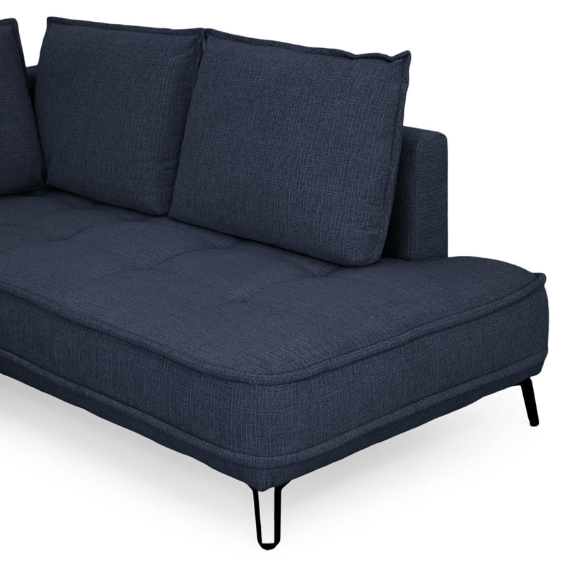 CHOLET Colțar extensibil, șezlong stânga/dreapta, ladă depozitare, stofă