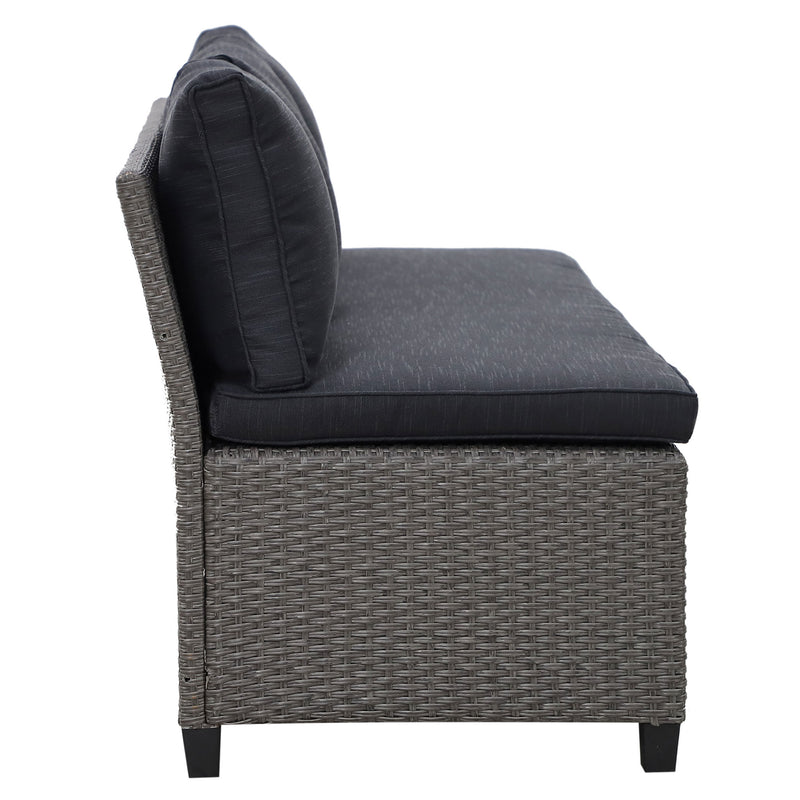 BAXTER Set mobilier terasă/gădină, colțar, masă, 2 taburete