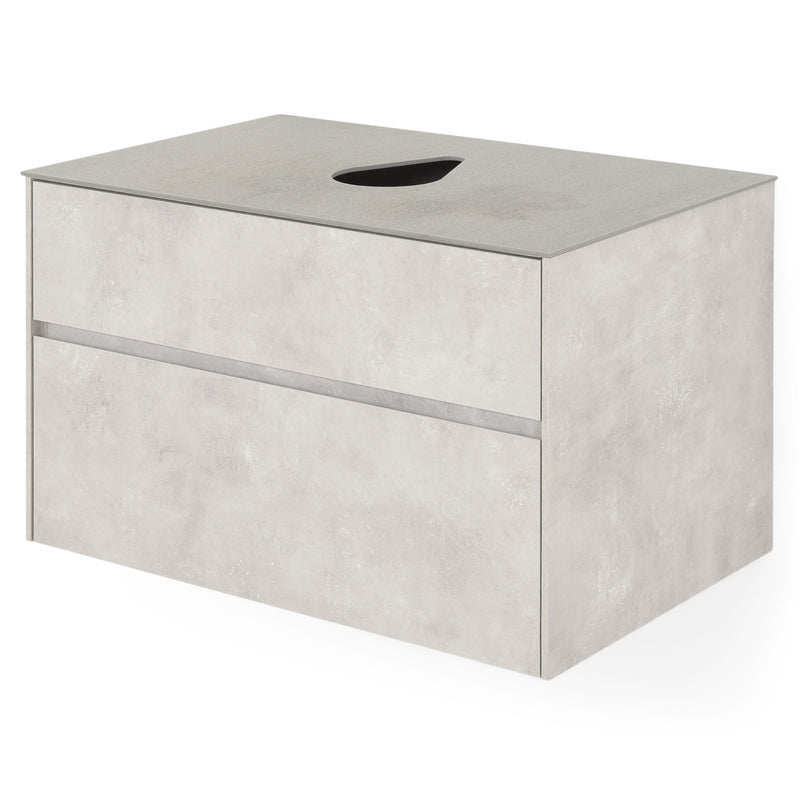 LAMINA Set mobilier baie, mască lavoar, top, oglindă LED și lavoar