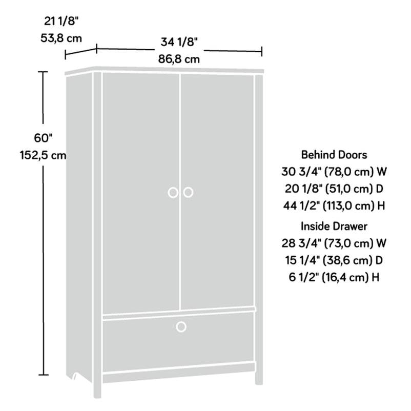 DOVER EDGE Dulap 2 uși, 1 sertar