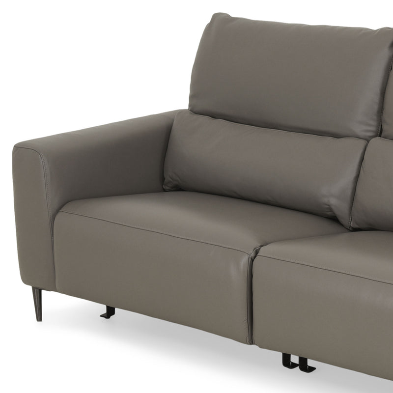 LASHIO Canapea 3 locuri, 2 reclinere electrice, mecanism tetiere, piele