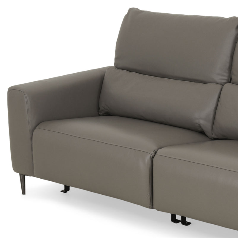 LASHIO Canapea 3 locuri, 2 reclinere electrice, mecanism tetiere, piele
