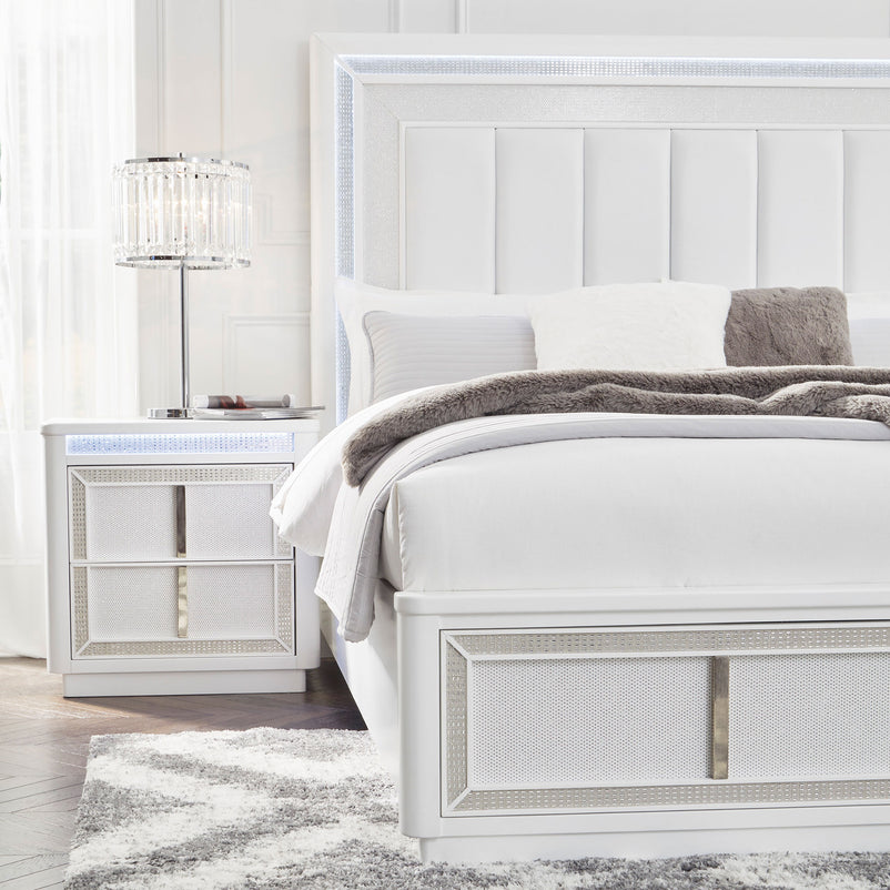 HOLLYWOOD Pat, sertare, somieră și LED incluse