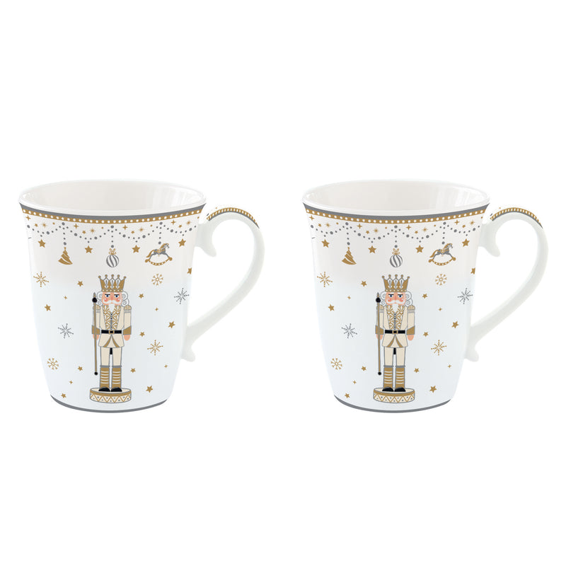 ROYAL NUTCRACKER Set 2 căni, porțelan, 275ml
