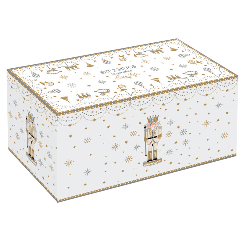 ROYAL NUTCRACKER Set 2 căni, porțelan, 275ml