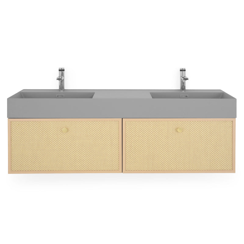 HEXIS Set mobilier baie, mască lavoar, lavoar, 2 oglinzi, dulap
