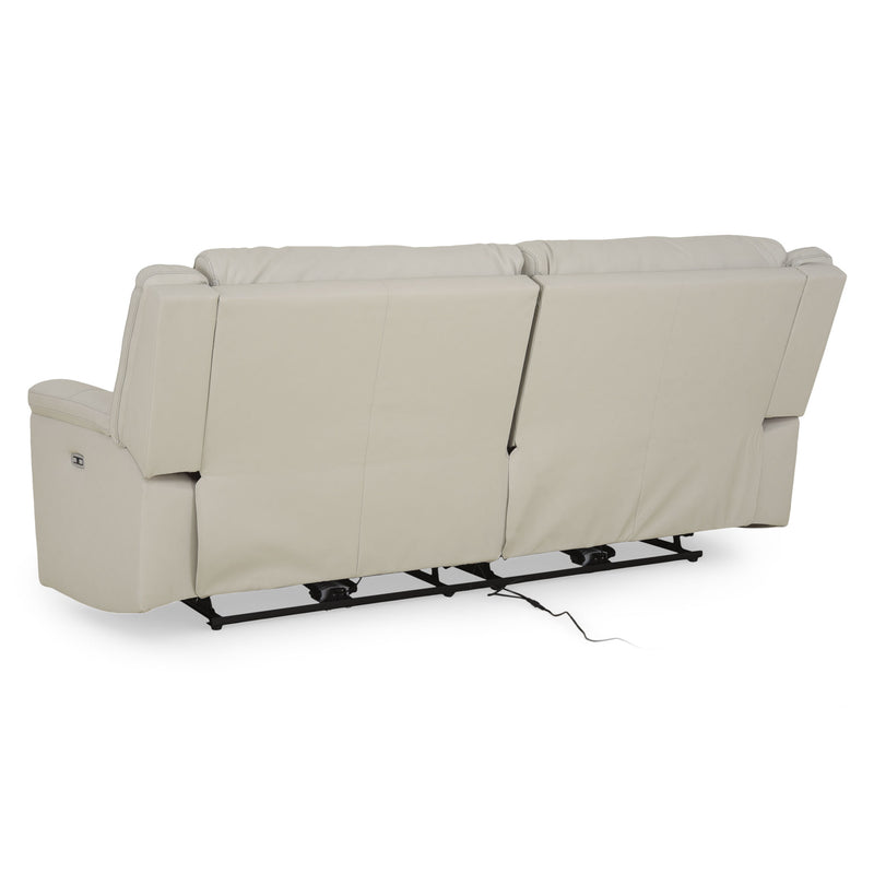 SUNNERST Canapea 3 locuri, 2 reclinere electrice, piele