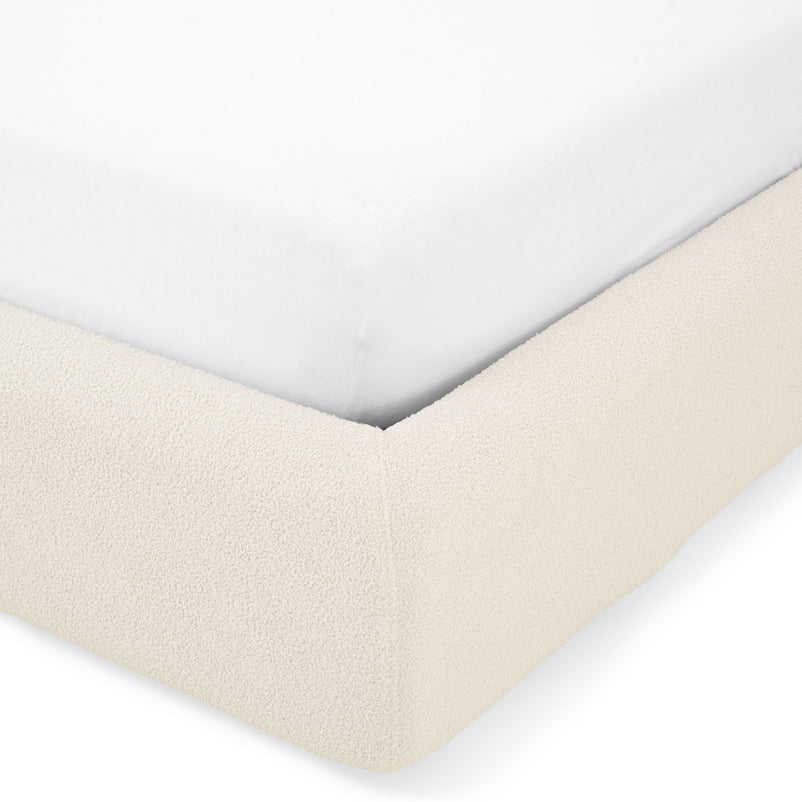 FRANCES Pat tapițat, 160x200cm, somieră rabatabilă și ladă depozitare incluse