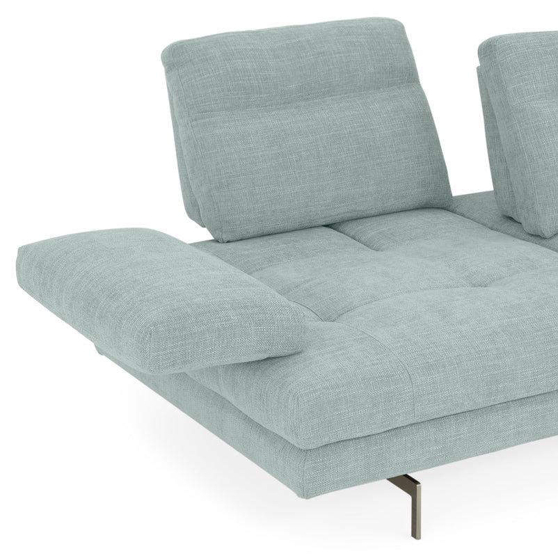 MISTERY Colțar șezlong stânga/dreapta cu mecanism manual spătar și brațe, stofă