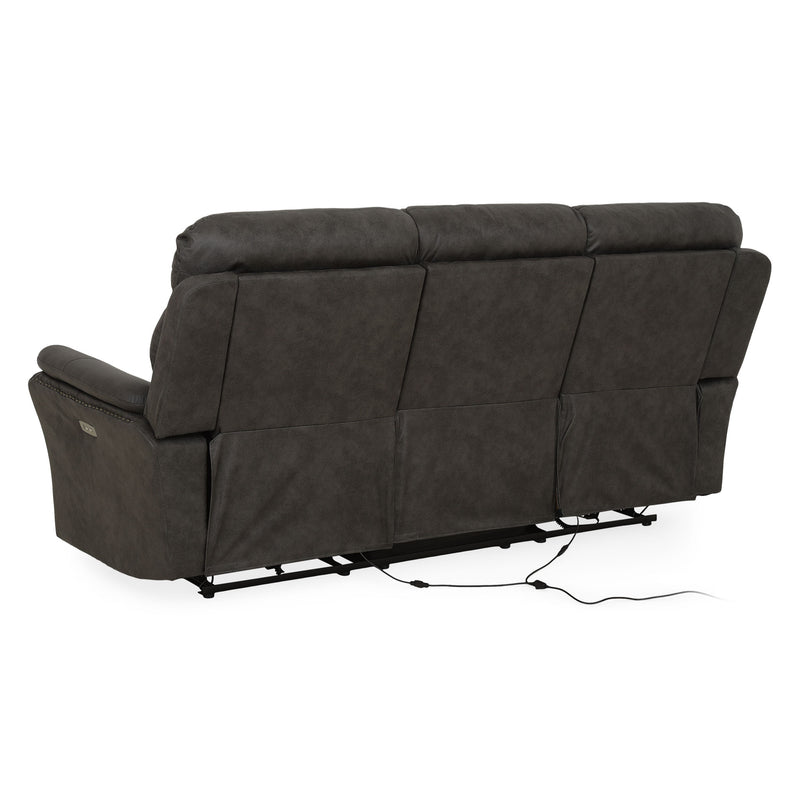 CROWSON Canapea 3 locuri, reclinere electrice, stofă