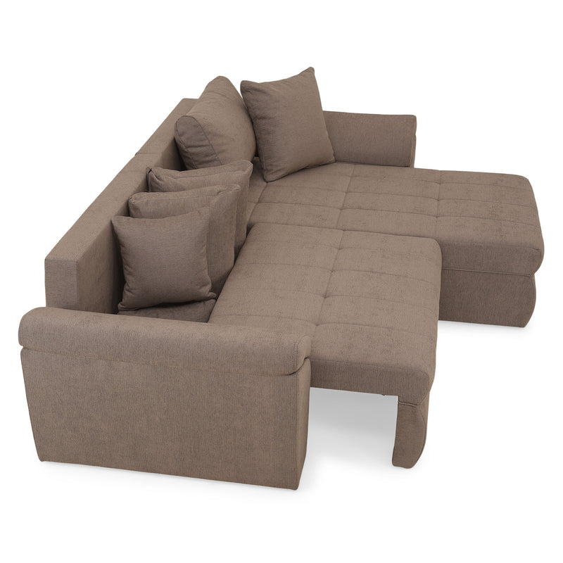 ESCAPE Colțar extensibil cu șezlong stânga/dreapta, stofă