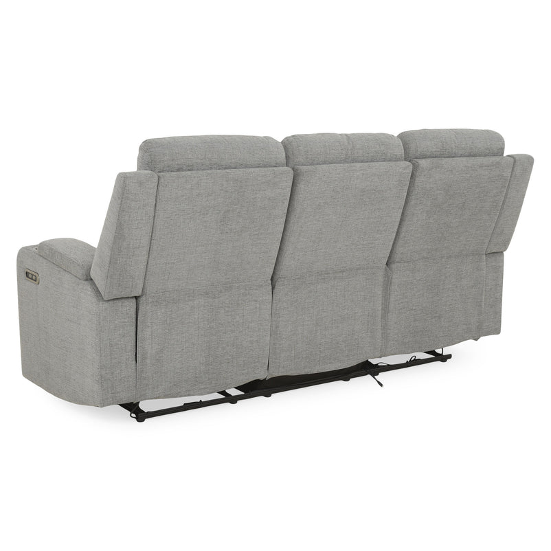 PARKER Canapea 3 locuri cu 2 reclinere electrice, stofă