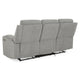 PARKER Canapea 3 locuri cu 2 reclinere electrice, stofă