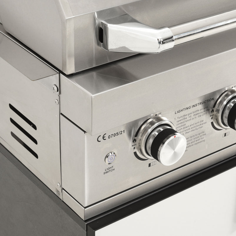 MAESTRO Corp 2 uși, top grătar încastrat, exterior