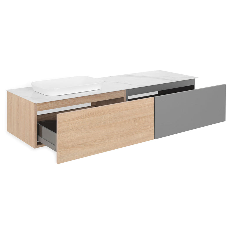 FONTANA Set mobilier baie, mască lavoar, lavoar, top
