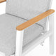 VALDIVIA Set mobilier terasă/grădină, 2 scaune recliner