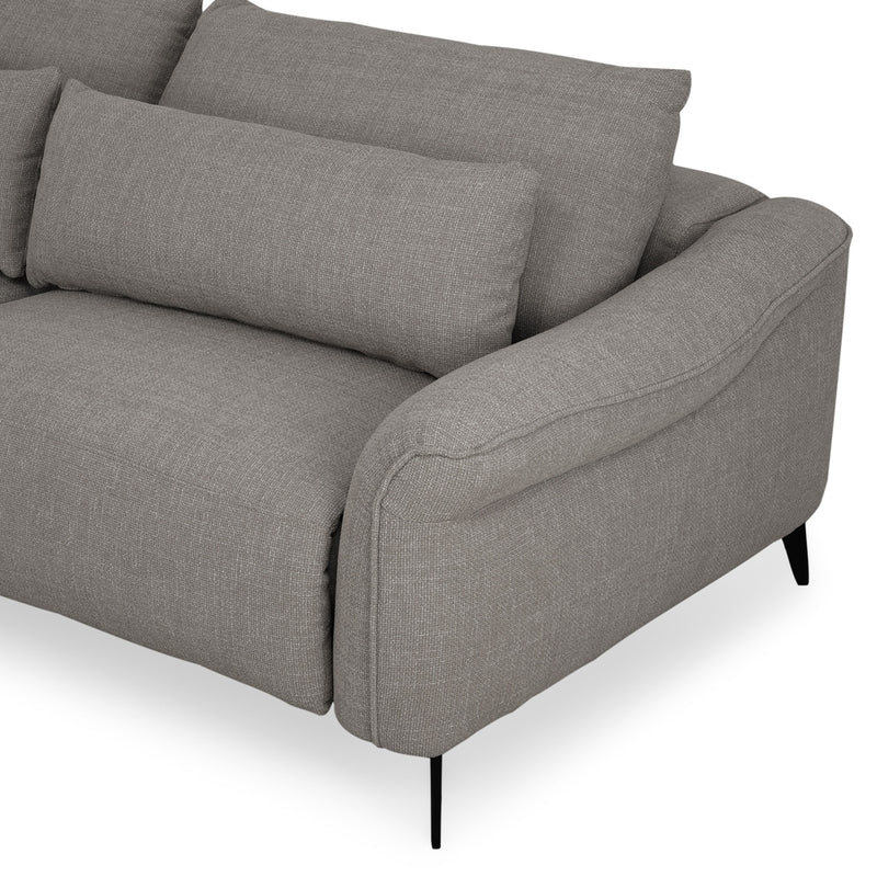 CARVER Canapea 3 locuri, 2 reclinere electrice și mecanism tetiere, stofă