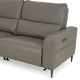 LASHIO Canapea 3 locuri, 2 reclinere electrice, mecanism tetiere, piele