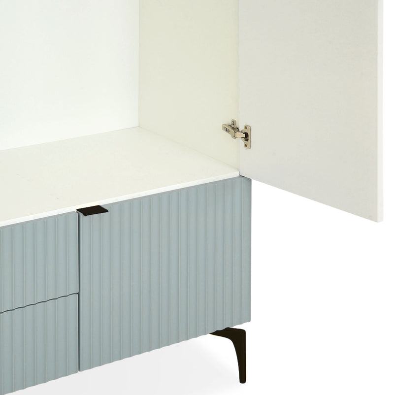 WAVE Dulap copii, 5 uși, 2 sertare