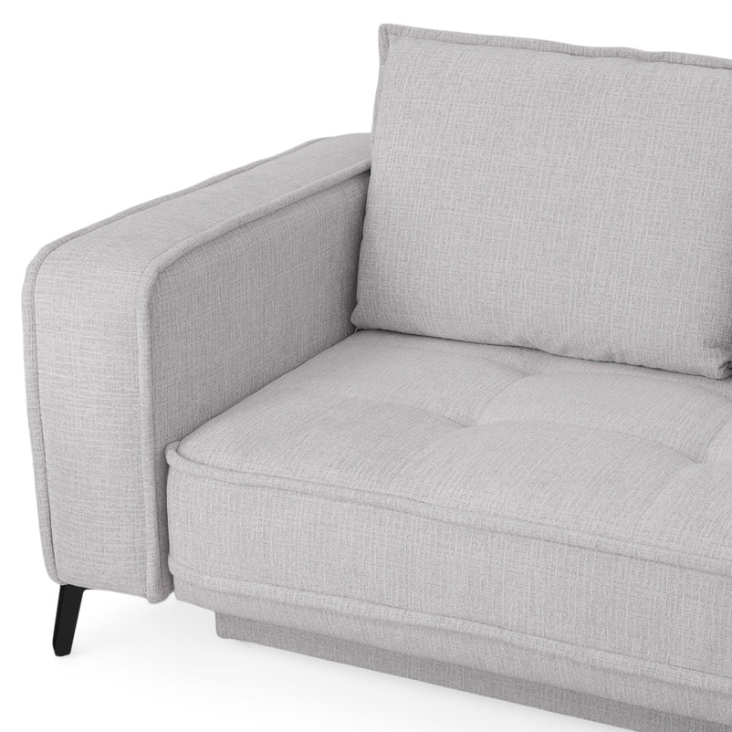 CHOLET Colțar extensibil, șezlong stânga/dreapta, ladă depozitare, stofă