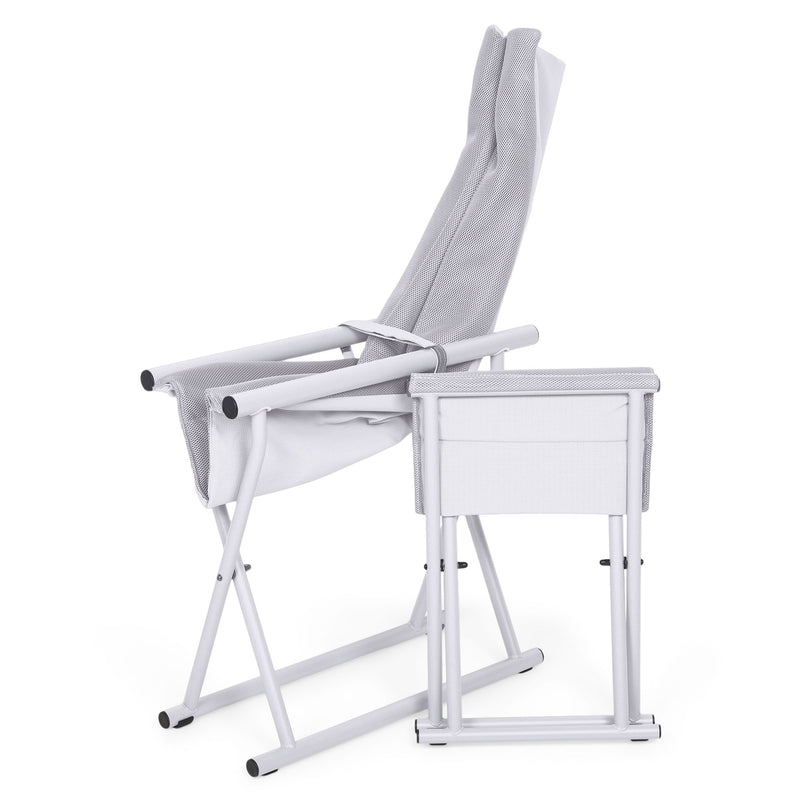 TELAVI Set mobilier terasă/grădină, fotoliu și taburet