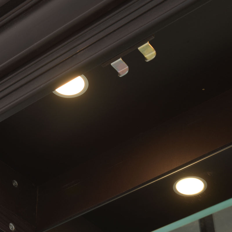 CHOCOLATE Vitrină 2 uși, LED inclus