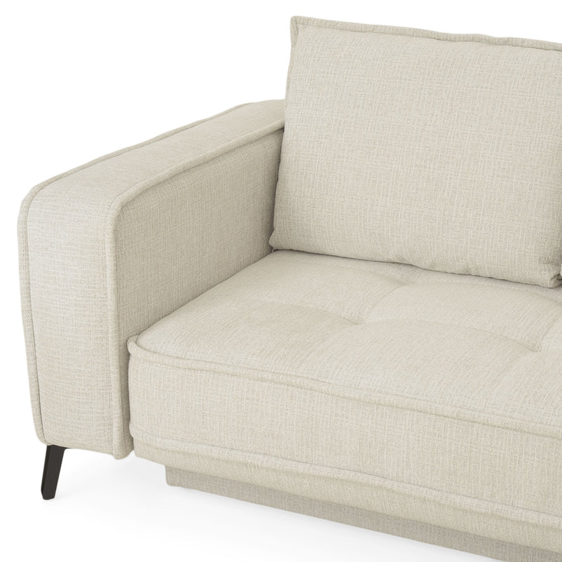 CHOLET Colțar extensibil, șezlong stânga/dreapta, ladă depozitare, stofă