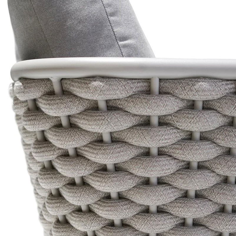 CALOOCAN Set mobilier terasă/grădină, colțar, fotoliu, taburet și măsuță