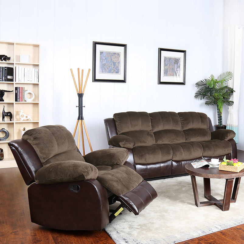 PASADENA Canapea 3 locuri , 2 reclinere manuale, stofă