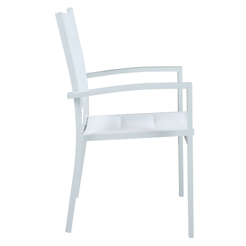 DRESDEN Set mobilier terasă/grădină, 4 scaune și masă extensibilă