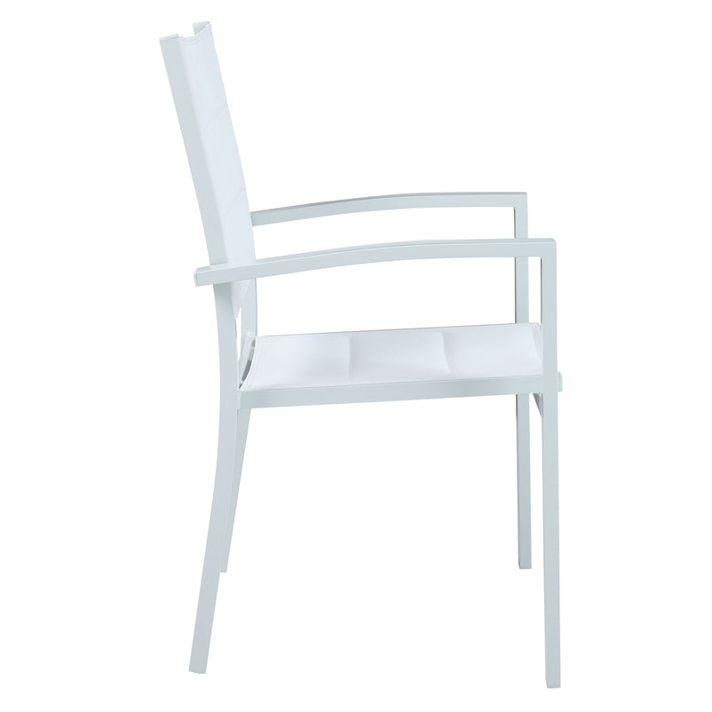 DRESDEN Set mobilier terasă/grădină, 4 scaune și masă extensibilă