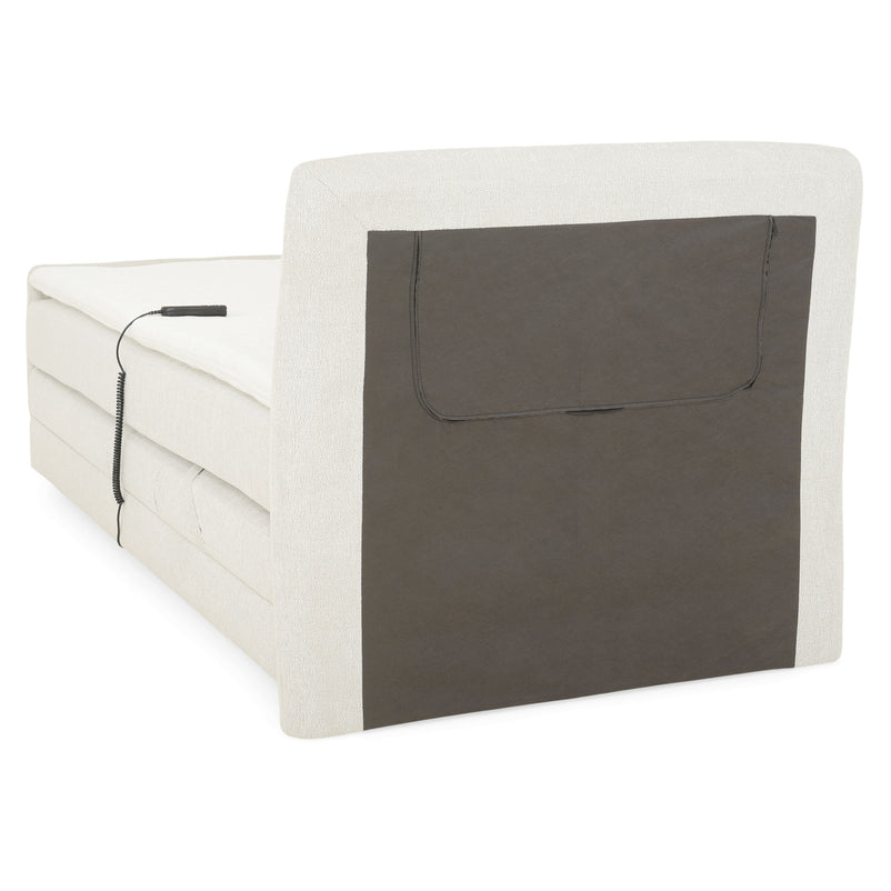 RAYONG Pat tapițat electric, saltea inclusă,100x200cm