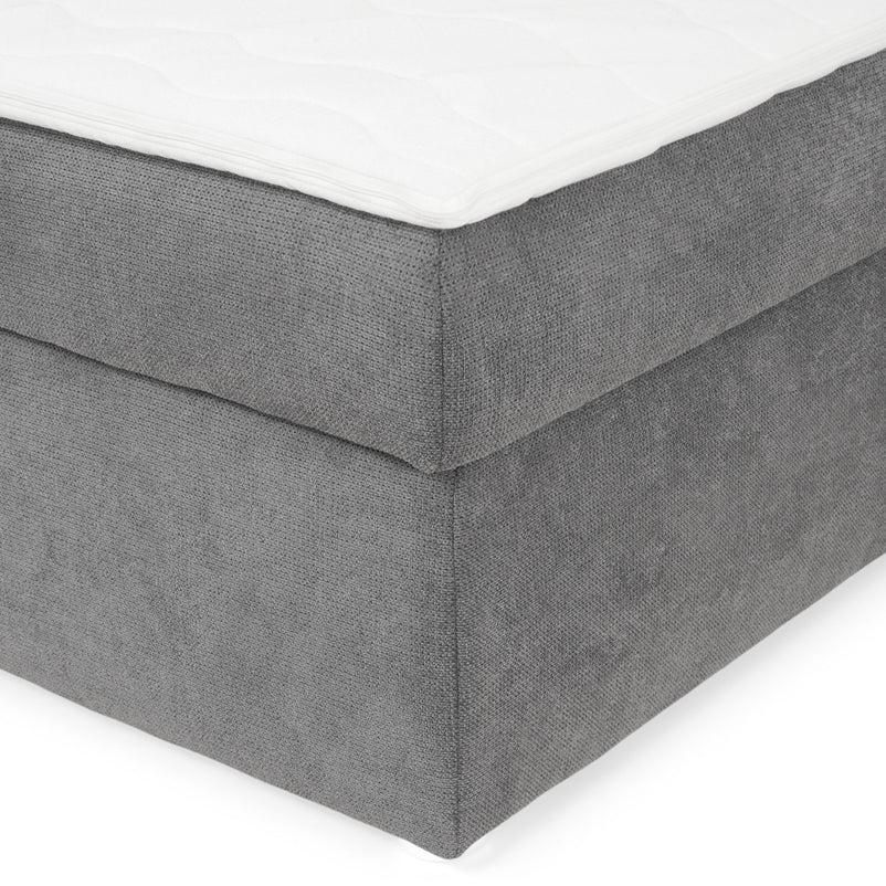 GRETE Pat tapițat boxspring, 160x200cm, saltea inclusă