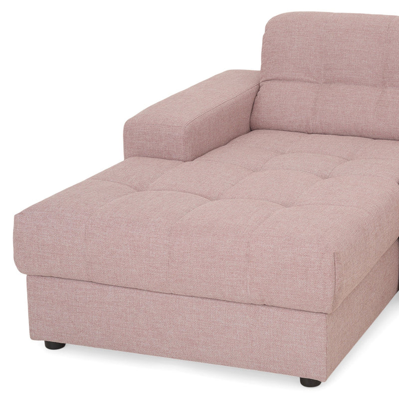 HAINES Colțar extensibil, șezlong stânga/dreapta, stofă