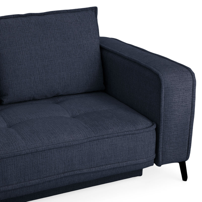 CHOLET Colțar extensibil, șezlong stânga/dreapta, ladă depozitare, stofă