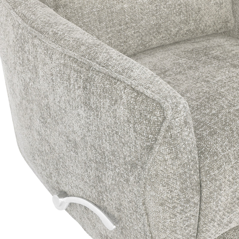 KERSEY Fotoliu rotativ, recliner manual, stofă