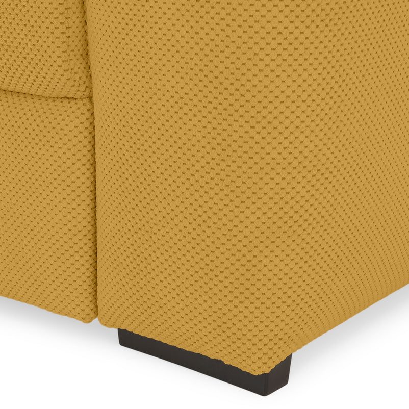 WIDE Canapea extensibilă, 4 locuri, stofă