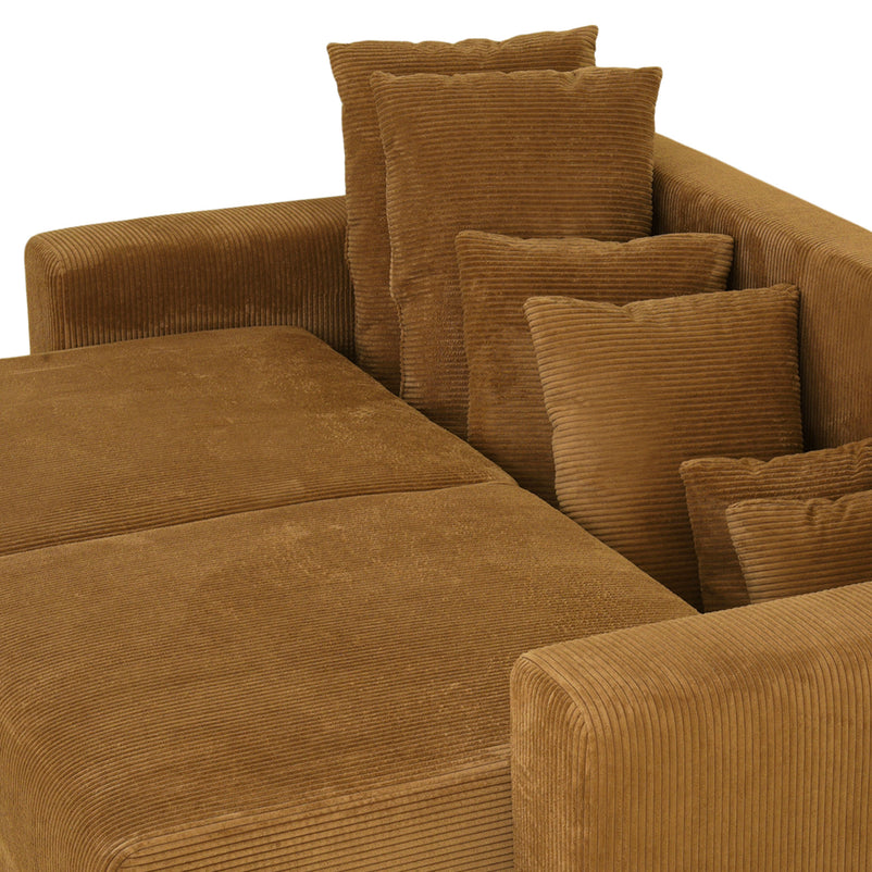 MELUN Canapea extensibilă, 3 locuri, ladă depozitare, stofă