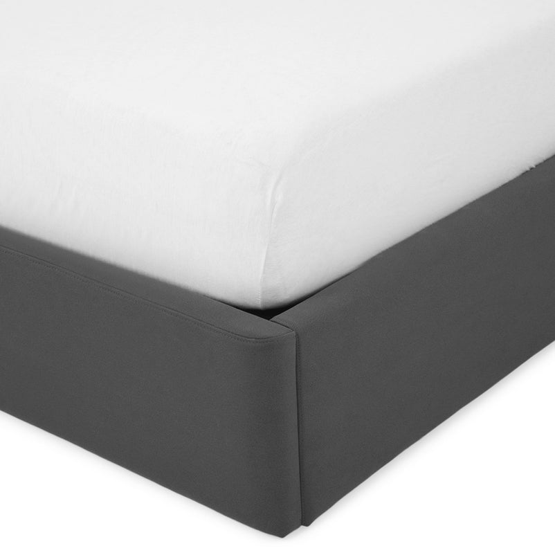 CORTLAND Pat tapițat, 180x200cm, somieră rabatabilă și ladă depozitare incluse