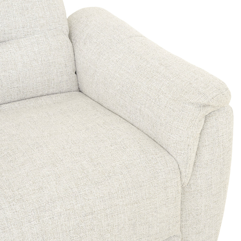 ROSELAND Fotoliu rotativ cu recliner electric și balans, stofă