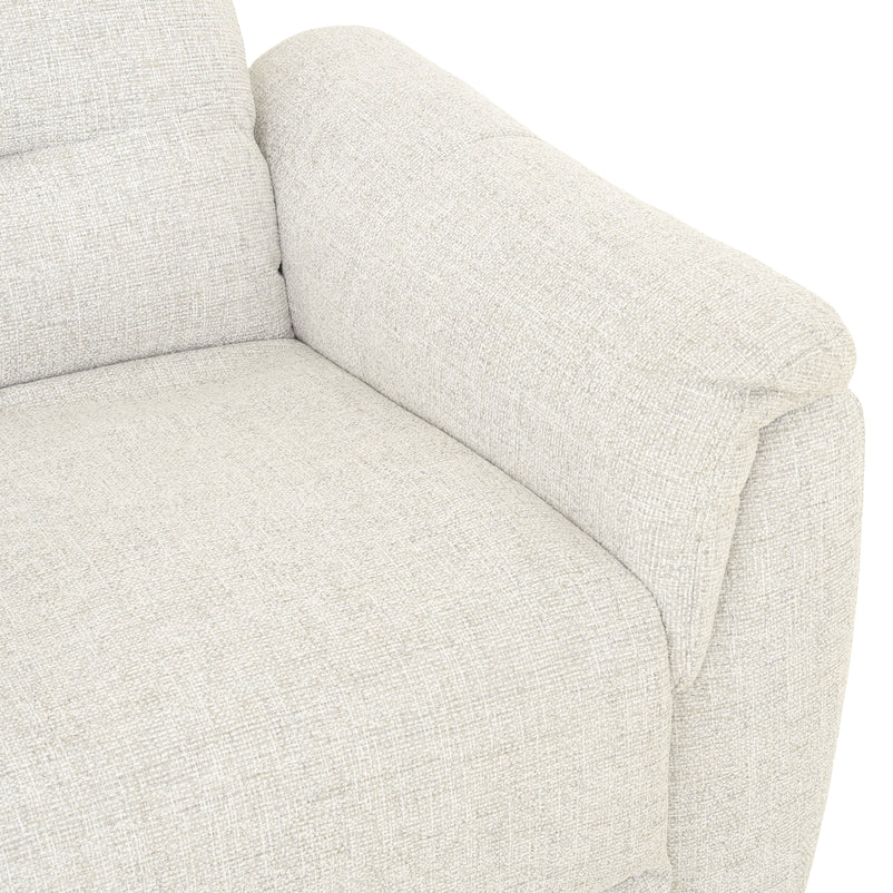 ROSELAND Fotoliu rotativ cu recliner electric și balans, stofă