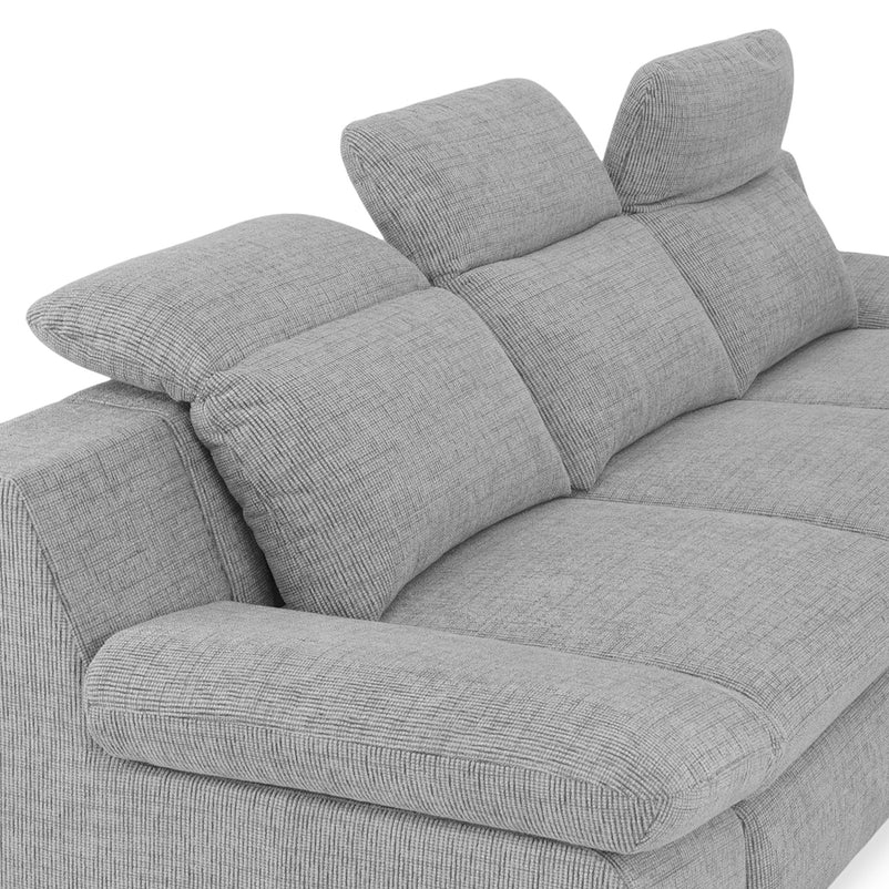 DAMIAN Colțar extensibil, șezlong stânga/dreapta, mecanism tetiere, ladă depozitare inclusă, stofă