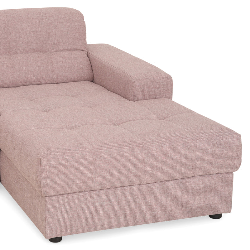 HAINES Colțar extensibil, șezlong stânga/dreapta, stofă