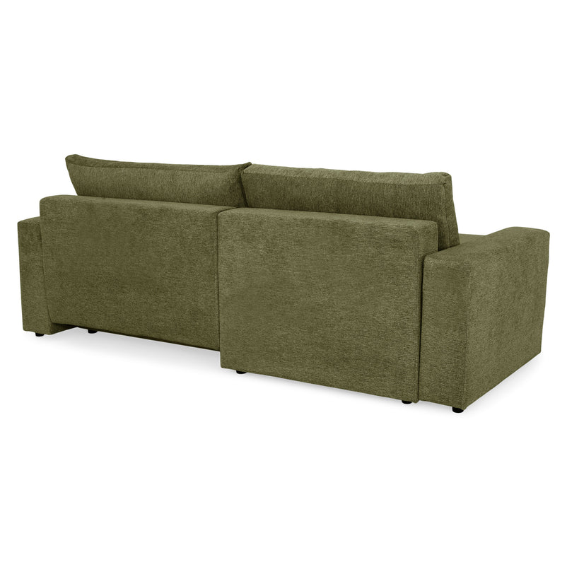 FRIDO Colțar extensibil, șezlong interschimbabil, ladă depozitare, stofă